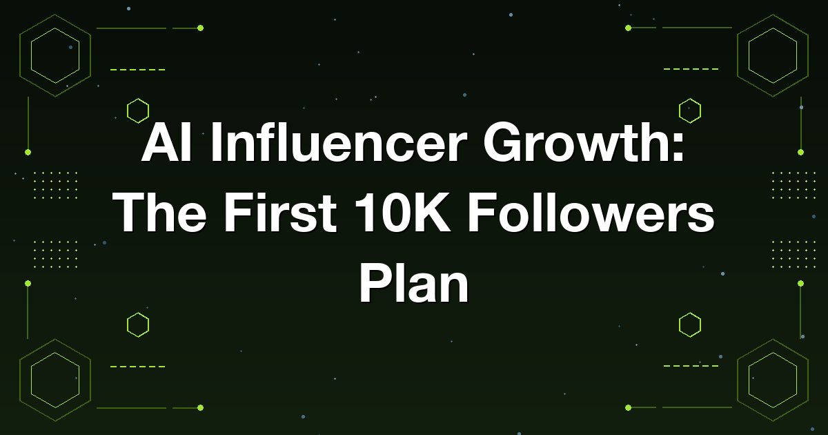 Growth plan for an AI influencer persona building its first ten thousand followers