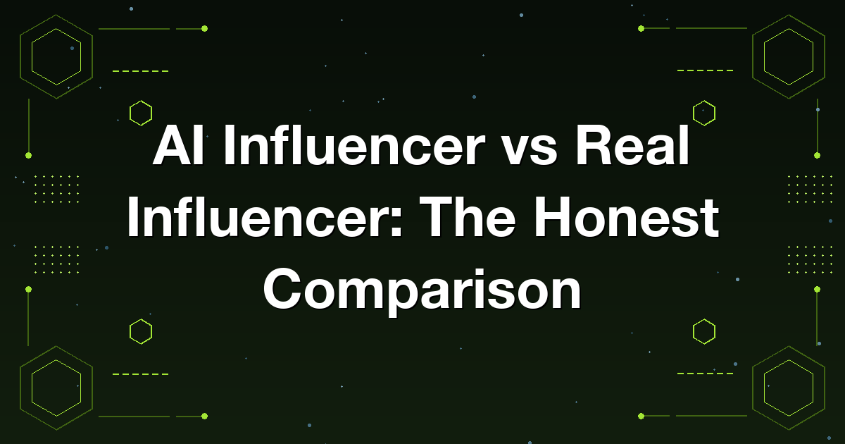 Comparing an AI influencer and a real human influencer on cost, speed, trust, and brand appeal