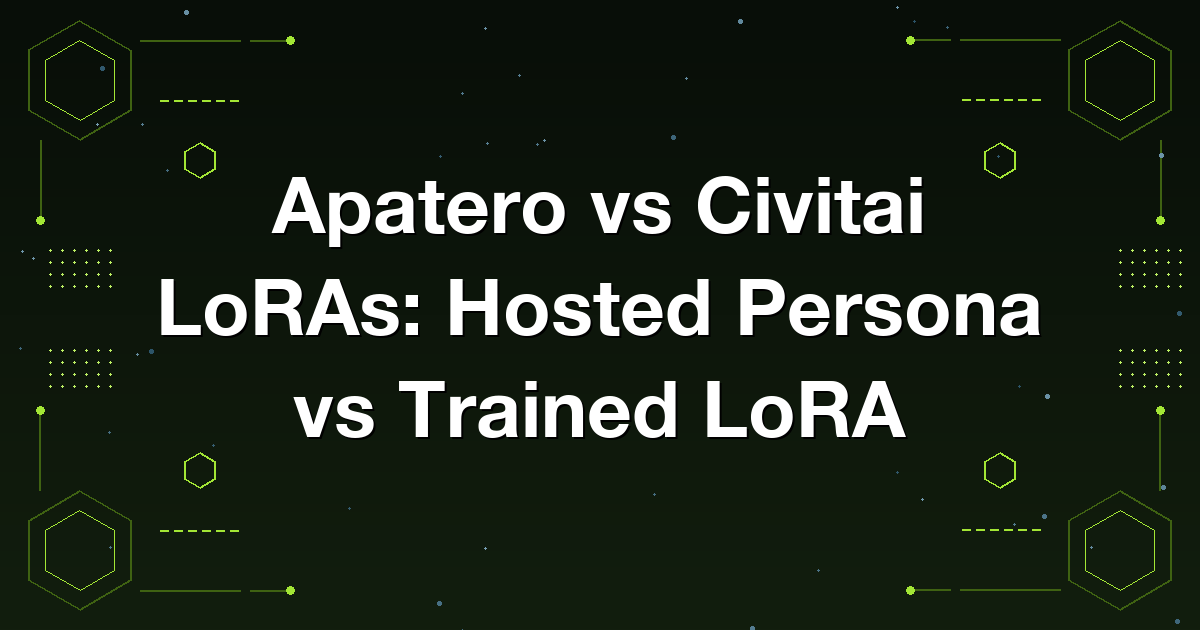 Apatero vs Civitai LoRAs: Hosted Persona vs Trained LoRA