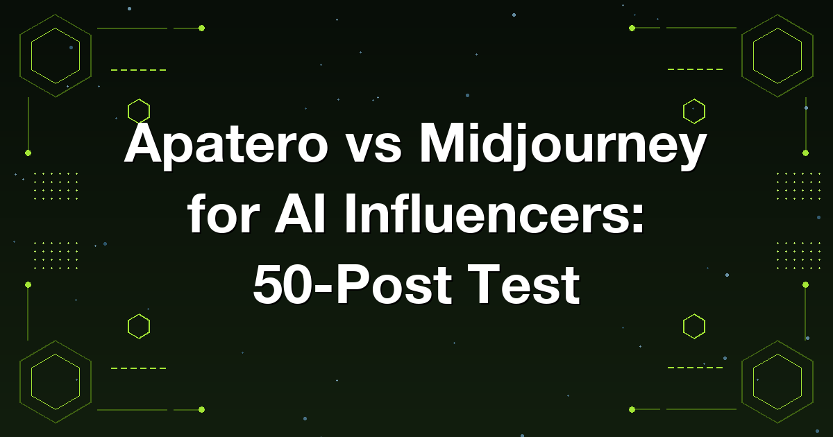 Apatero vs Midjourney for AI Influencers: 50-Post Test
