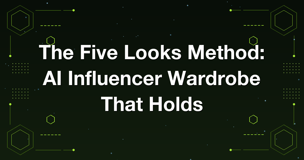 The Five Looks Method: AI Influencer Wardrobe That Holds