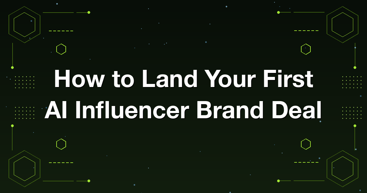 Landing a first AI influencer brand deal with a media kit, targeted outreach, and honest disclosure that the creator is AI