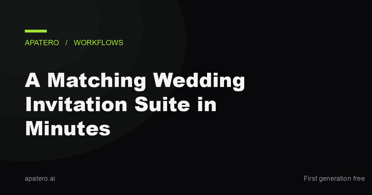 A Matching Wedding Invitation Suite in Minutes