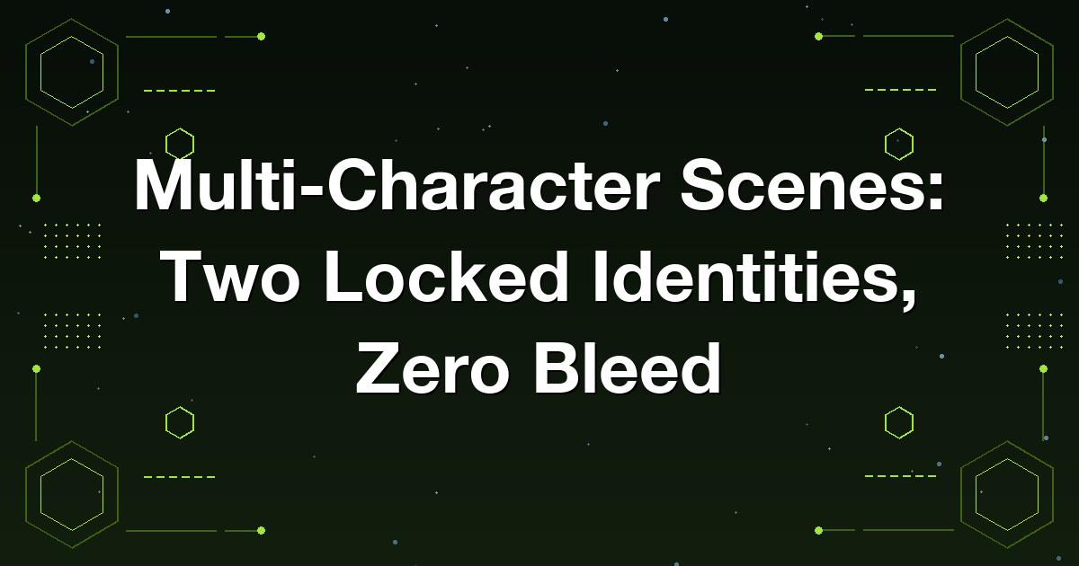 Multi-Character Scenes: Two Locked Identities, Zero Bleed