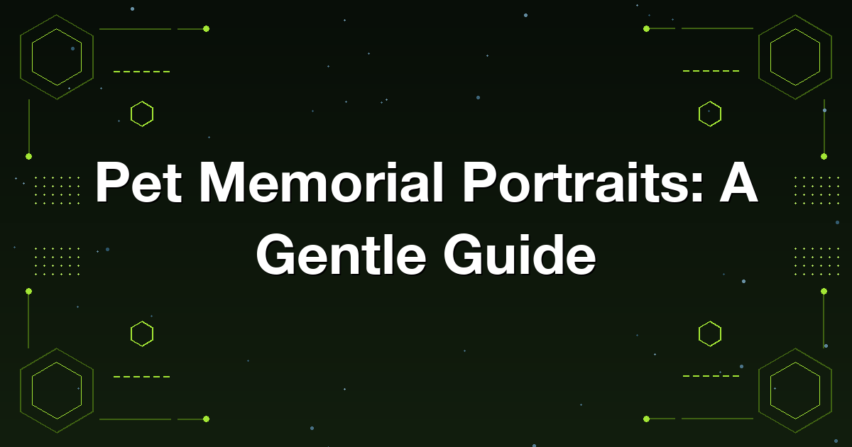 Choosing a photo and a style for a pet memorial portrait