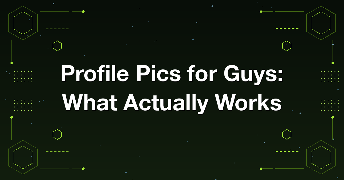 What makes a good profile picture for men across social, professional and dating platforms